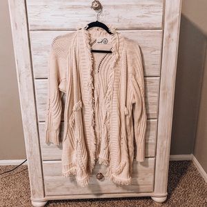 Anthropologie Fringe Cardigan